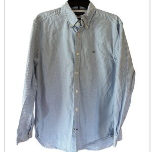 Tommy Hilfiger Blue Casual Button Down Shirt